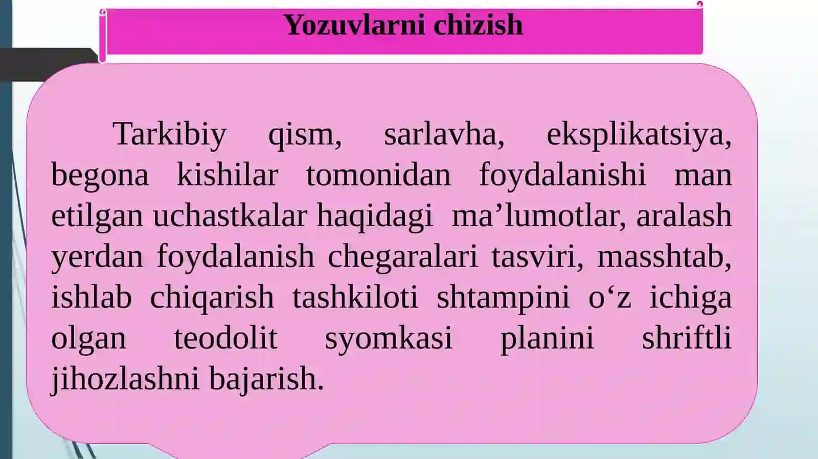 Teodolit syomkaplanini shriftli jihozlash 3