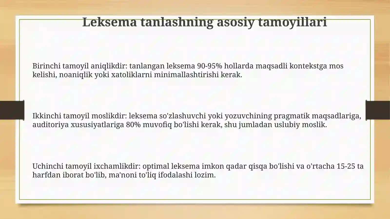 Leksema tanlovi va terminologik boshqaruv 3