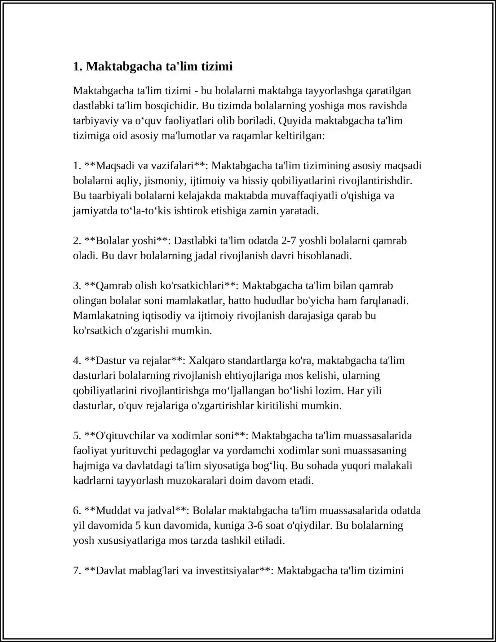 O'ZBEKISTON RESPUBLIKASI TA'LIM TIZIMI 3