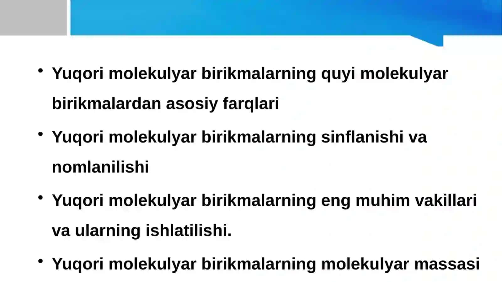 Yuqorimolekulyar Birikmalar 3