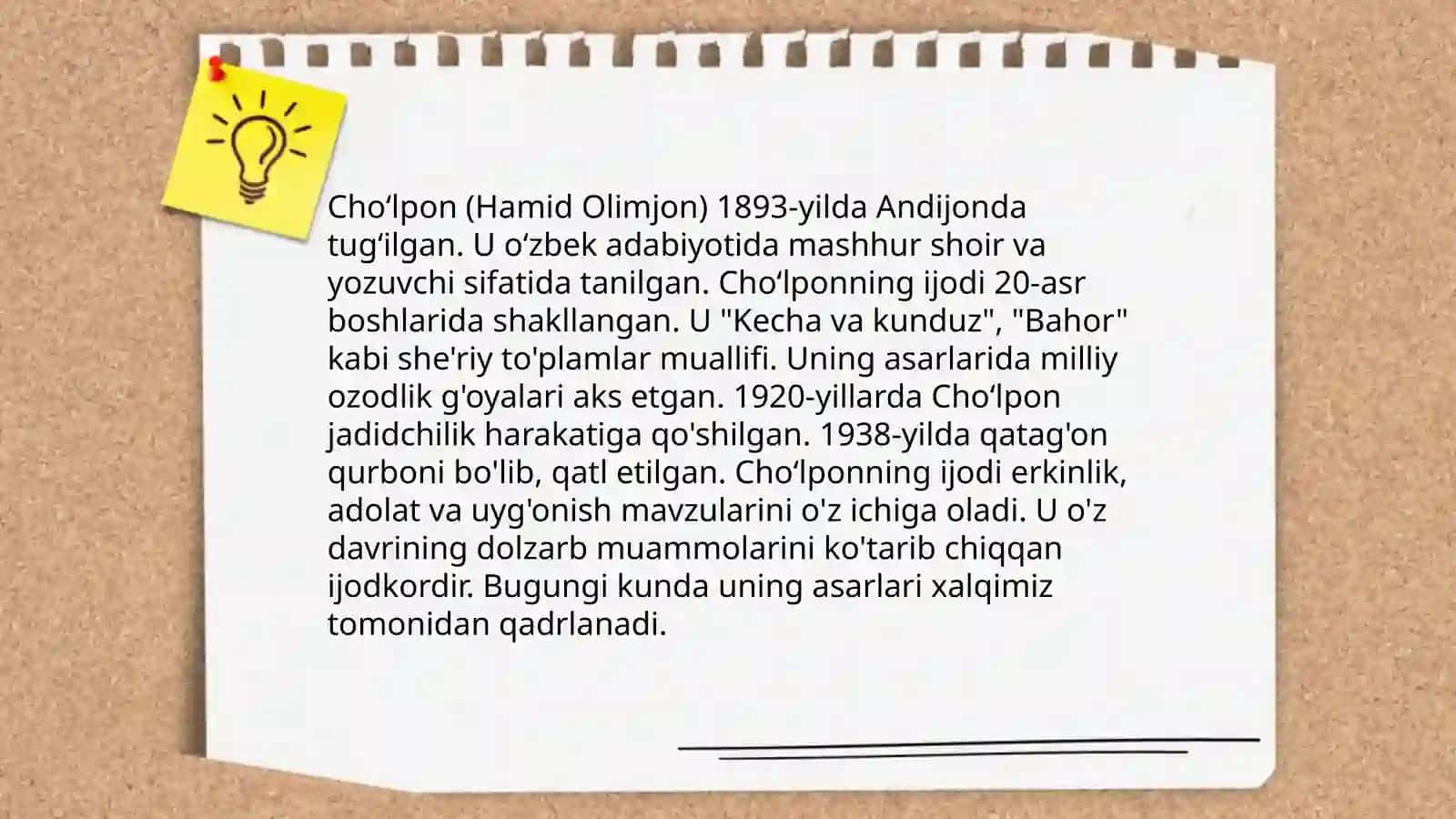 Choʻlponning"Adabiyot nadir?"maqolasi tahlili 3