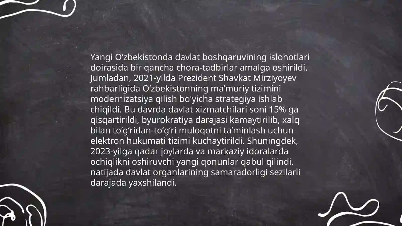 Yangi Oʻzbekistonda davlat boshqaruvining islohotlari 3