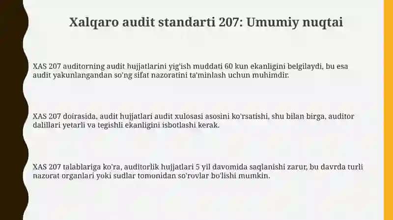 Xalqaro audit standartlari 207 3