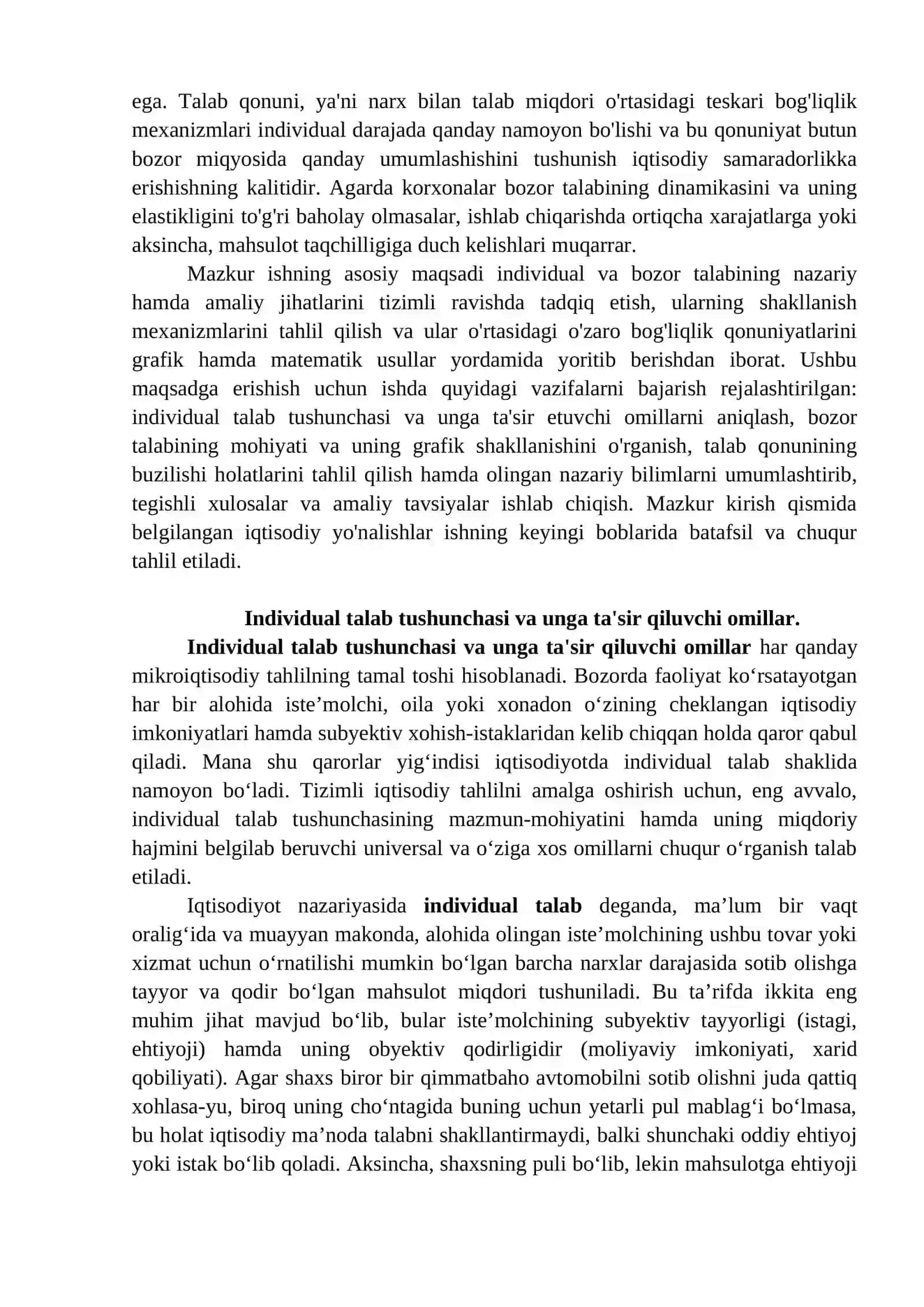 Individual va bozor talabi 3