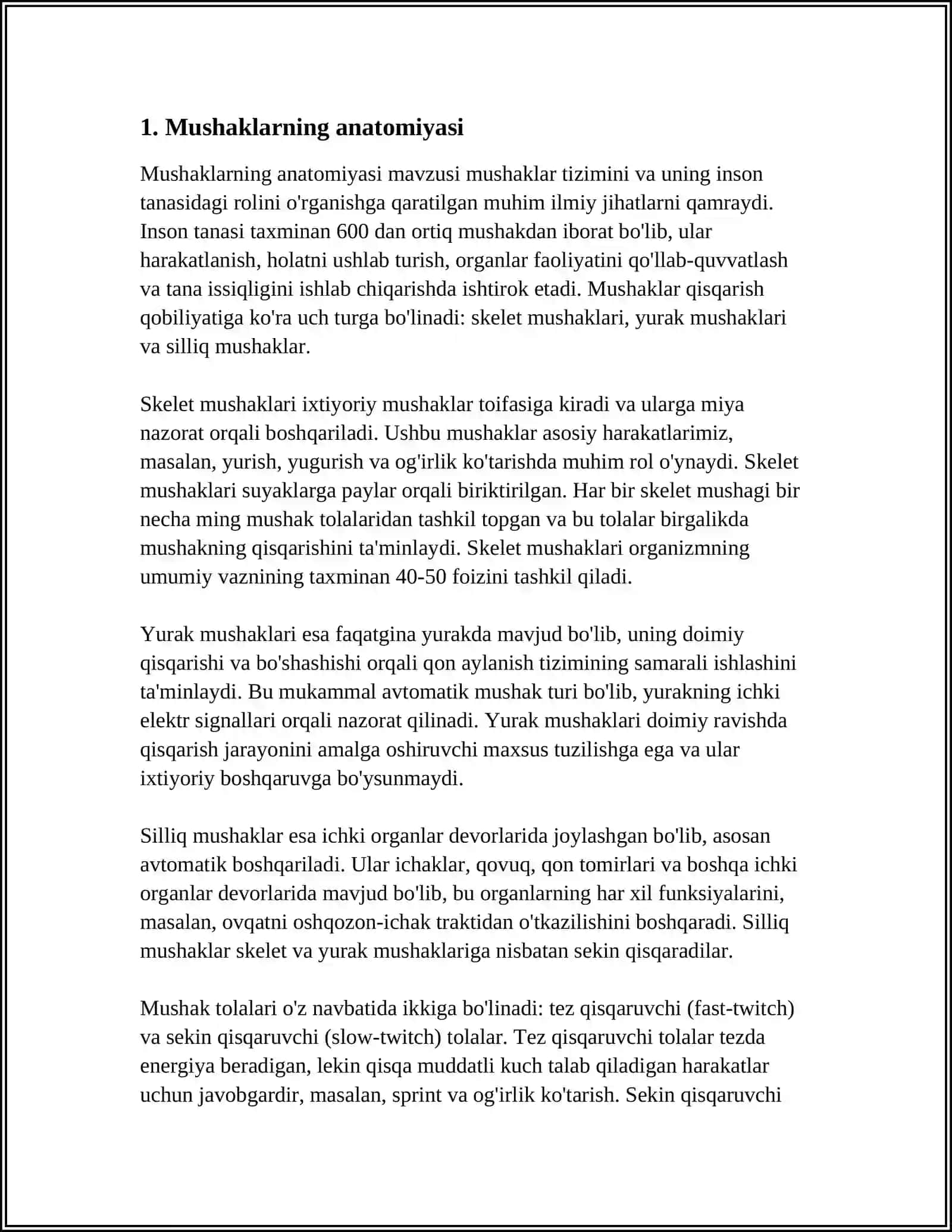 MUSHAKLARNING ISHI VA BIOMEXANIKASI 3