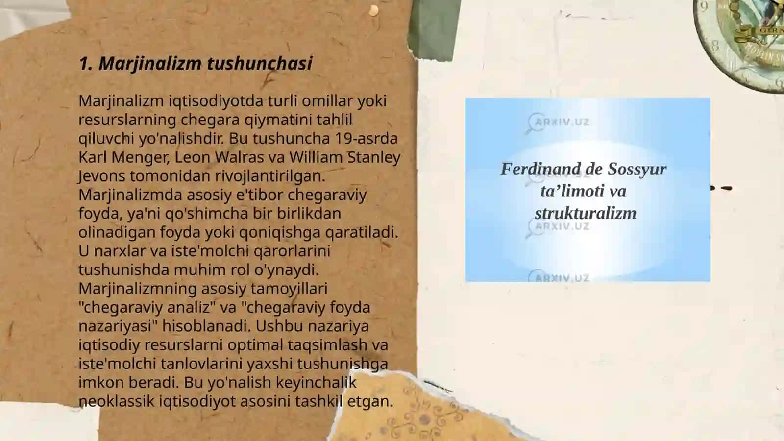 Marjinalizm ta’limoti va nooklassik iqtisodiy maktablar 3