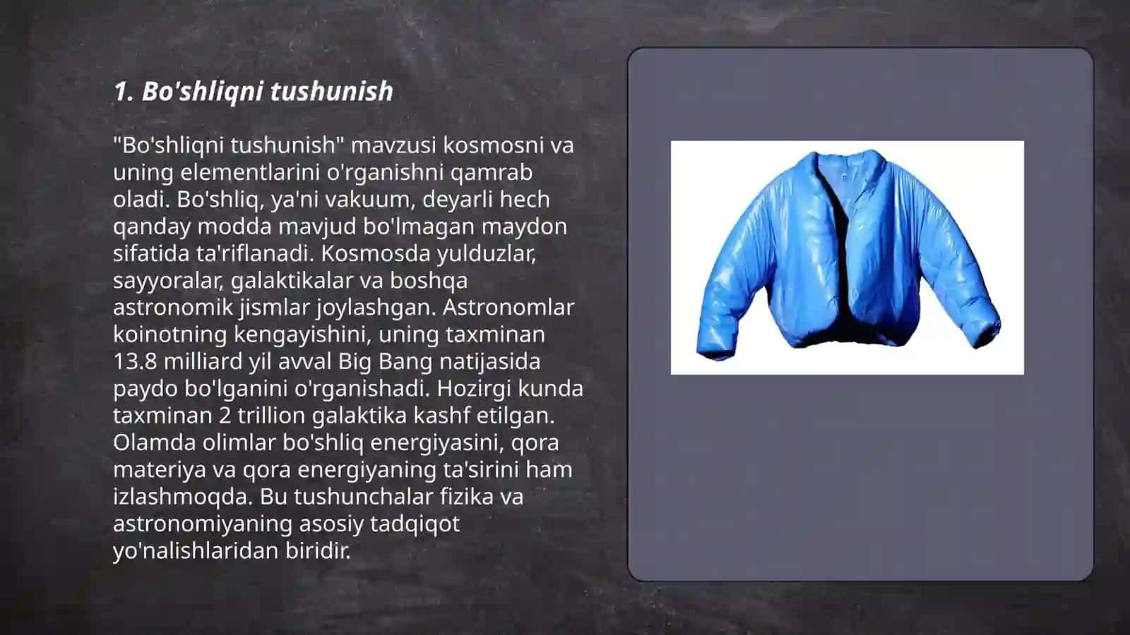 Bo'shliqni tushunish 3