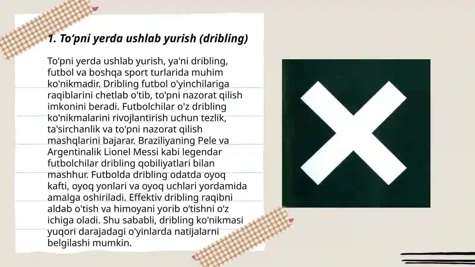 Driblingda harakatlanish texnikasi 3