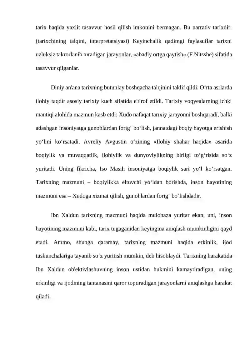 TARIX FALSAFASI VA FALSAFA TARIXI UYG'UNLIGI 3