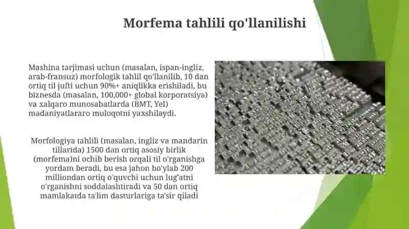 Morfema tahlili qo'llanilishi 3