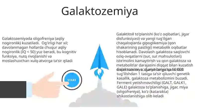 Galaktozemiyada Oligofreniya 3