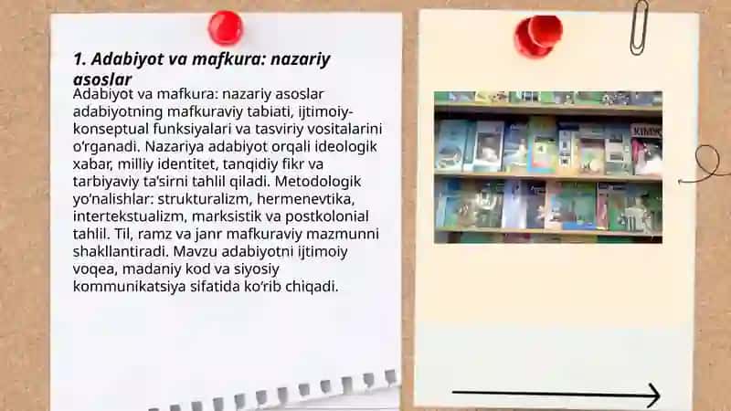 Adabiyot va mafkura: nazariy asoslar 3