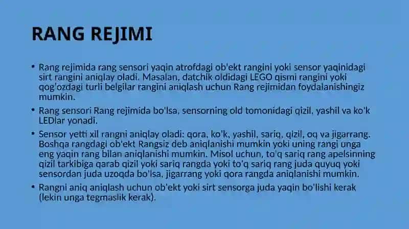 Rang sensori 3
