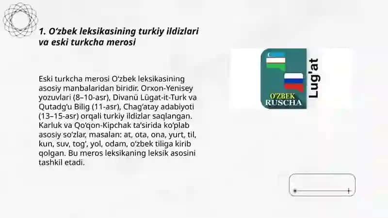 O’zbek tili leksikasining boyish manbalari 3