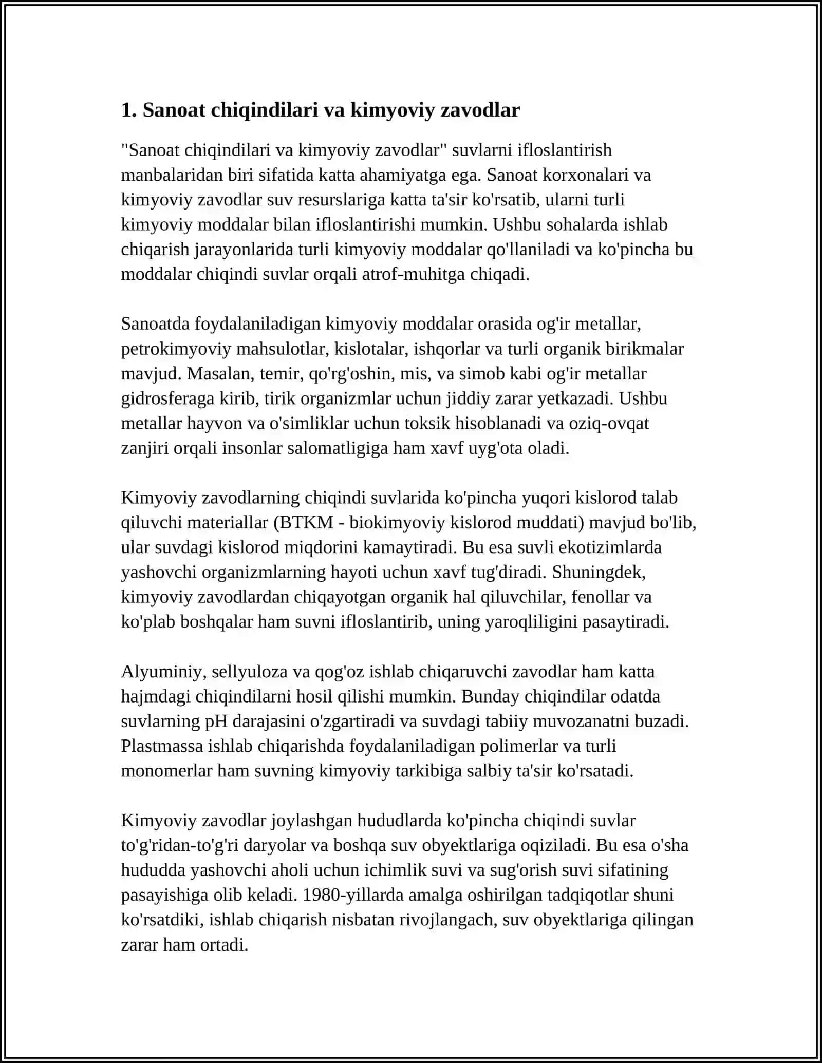 SUVLARNING IFLOSLANTIRISH MANBALARI 3