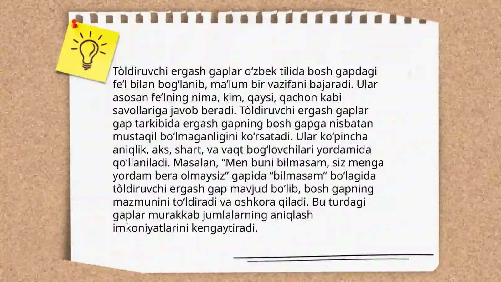Tòldiruvchi ergash gapli qòshma gap 3