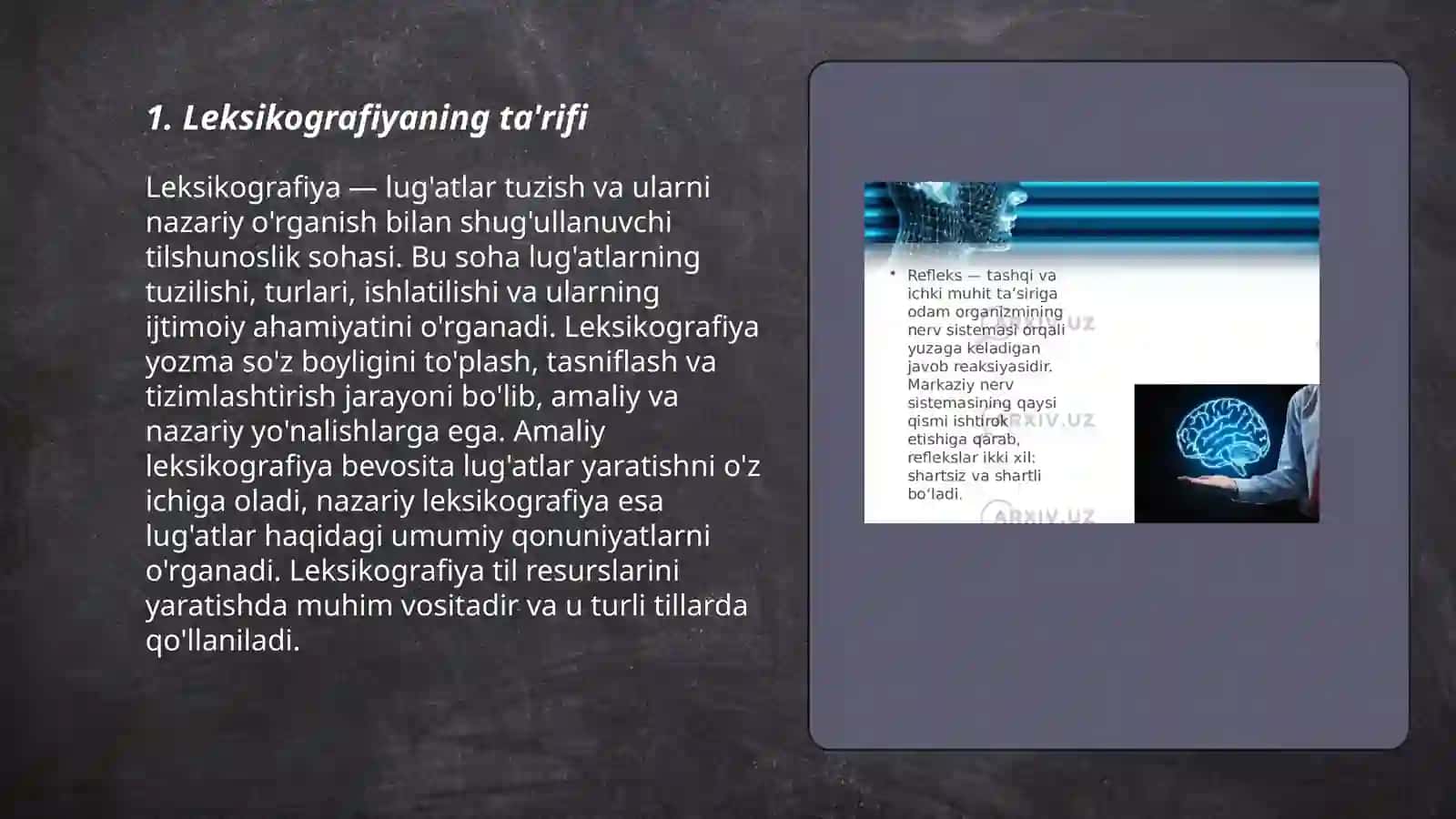 Leksografiya mavzusida slayd 3