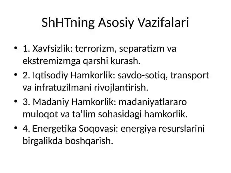 Shanxay Hamkorlik Tashkiloti 3