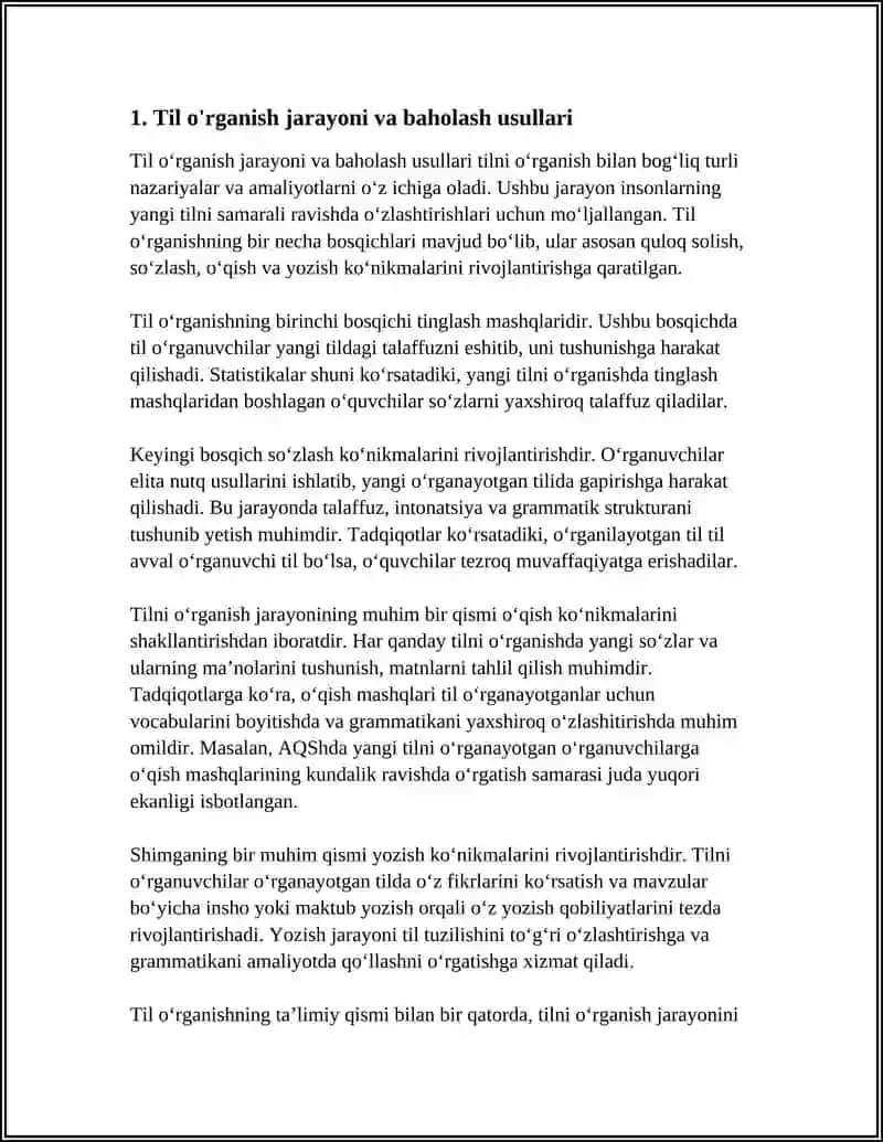 ASSESSMENT OF LANGUAGE SKILLS 3