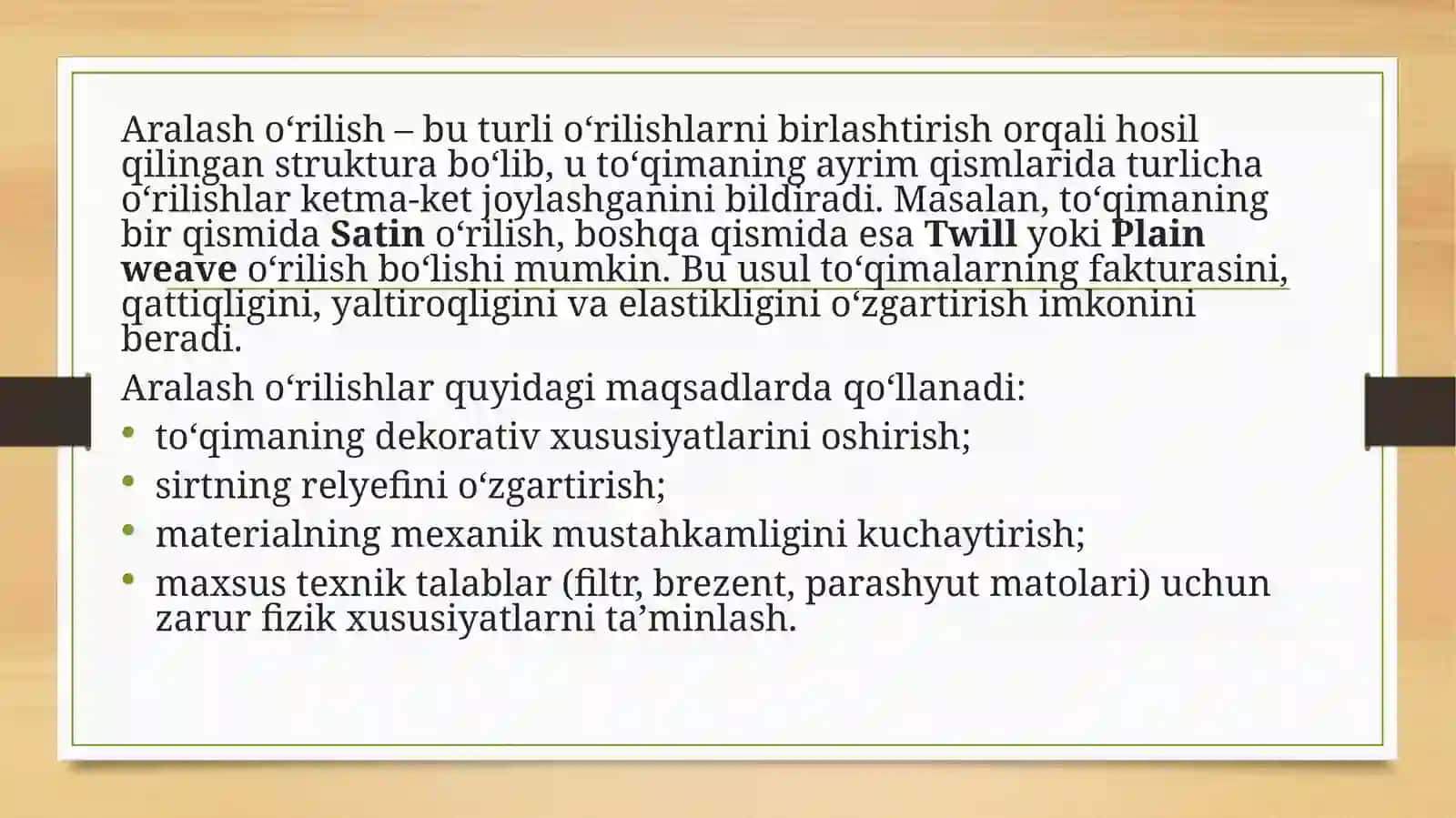 To'qimalar tahlili 3