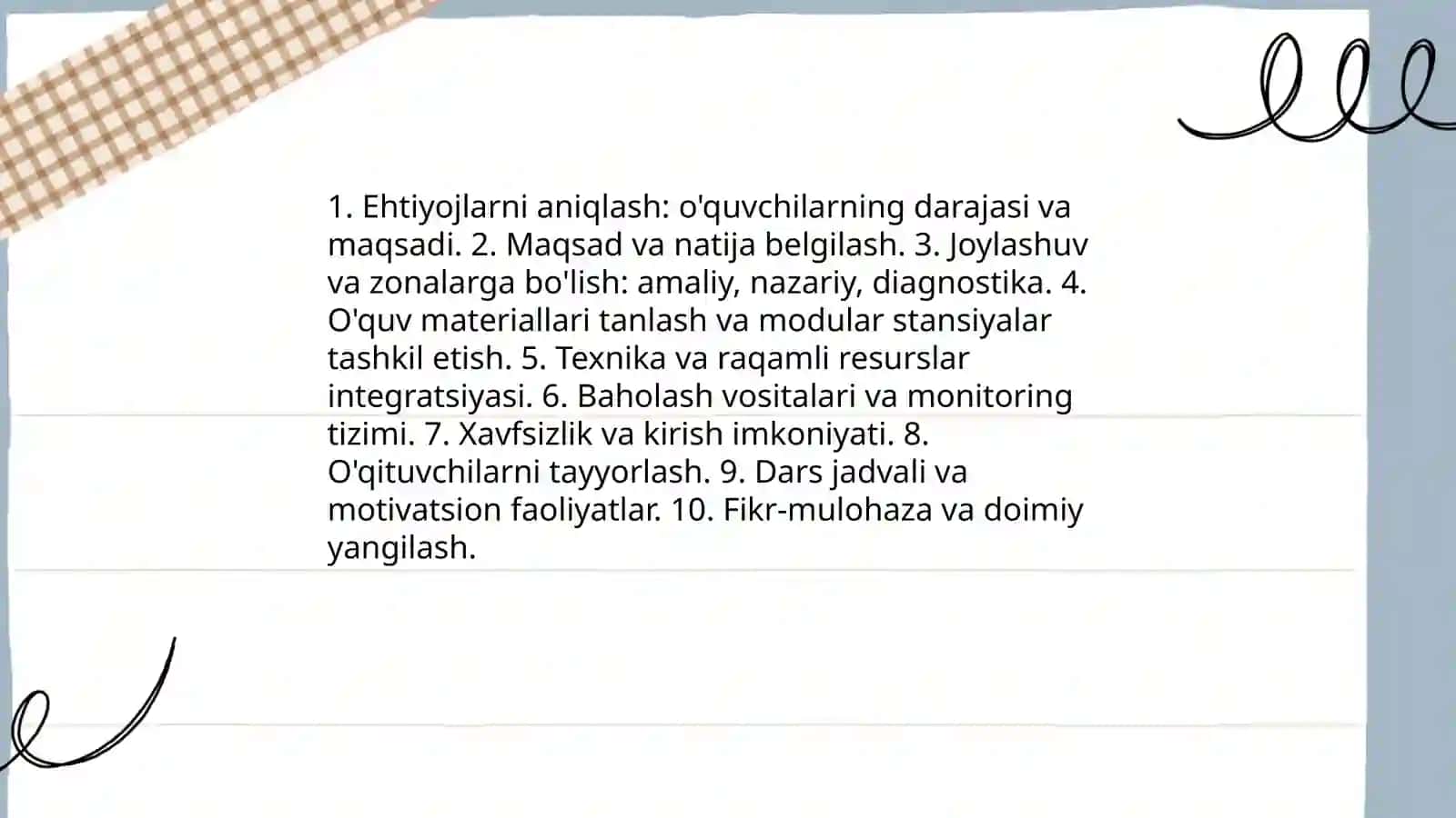 MTTda mavzu asosida jihozlash usullari 3