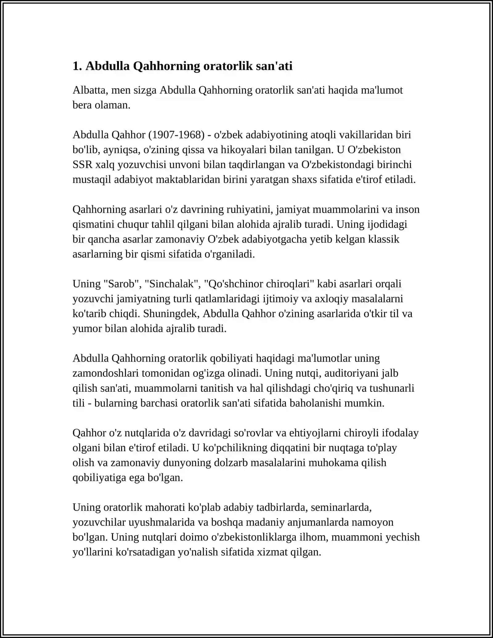 ABDULLA QAHHOR ORATORLIQ ONERI 3