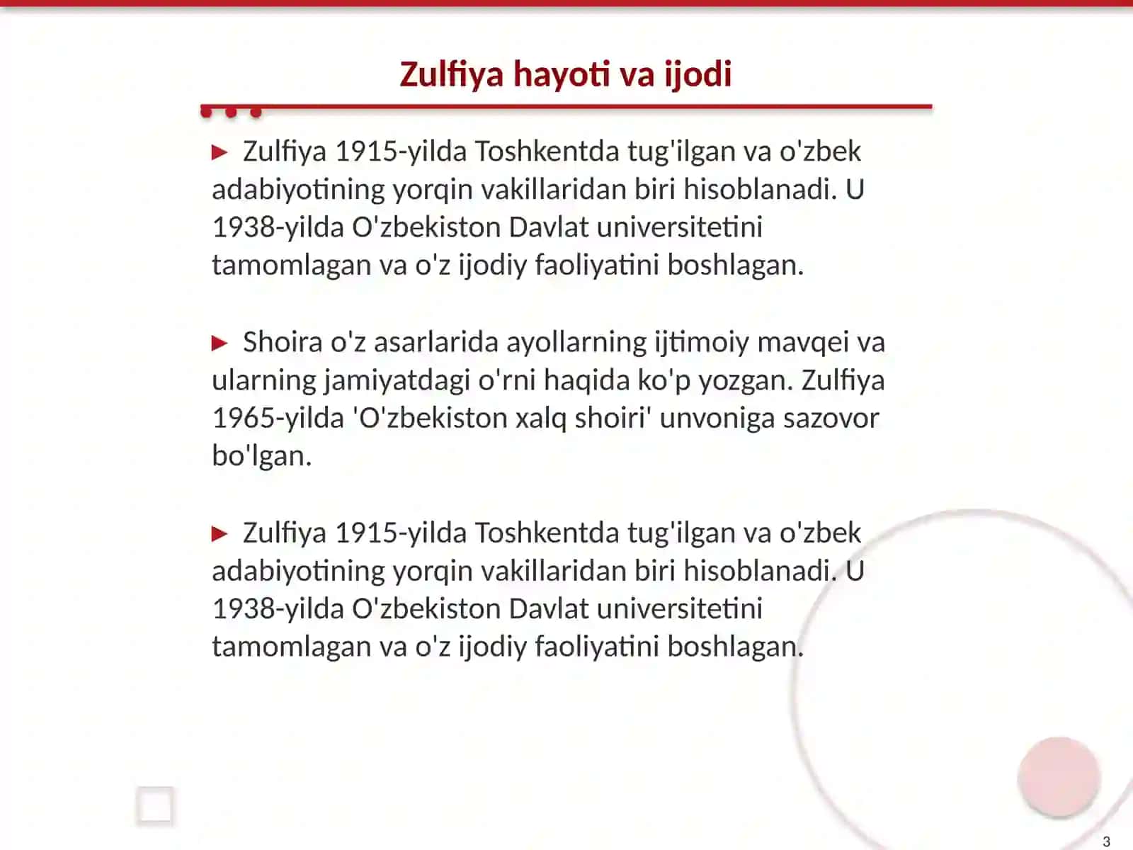 Zulfiya she'riyati 3