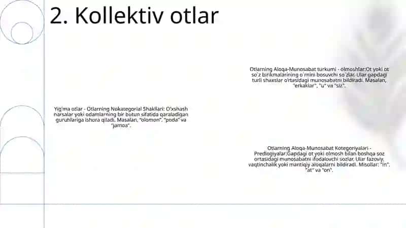Otlarning Nokategorial Shakllari 3