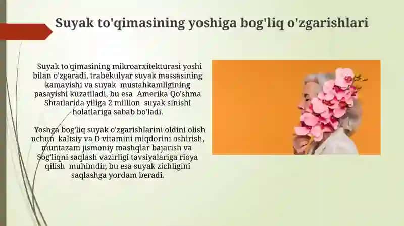 Suyak to'qimasining yoshga bog'liq o'zgarishlari 3
