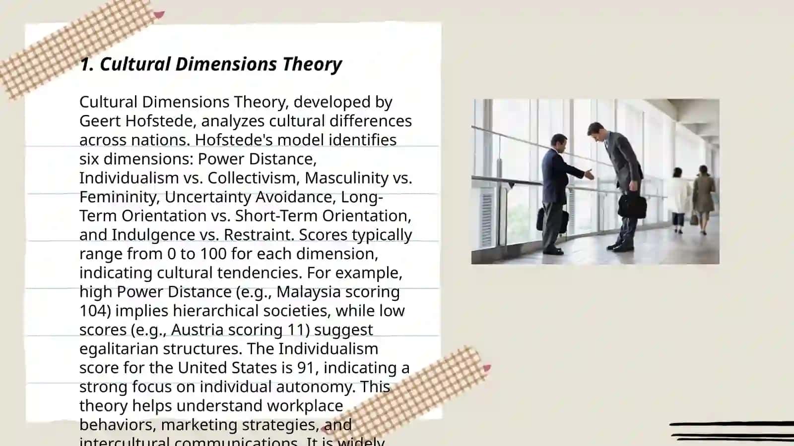 Cultural Dimensions Theory 3