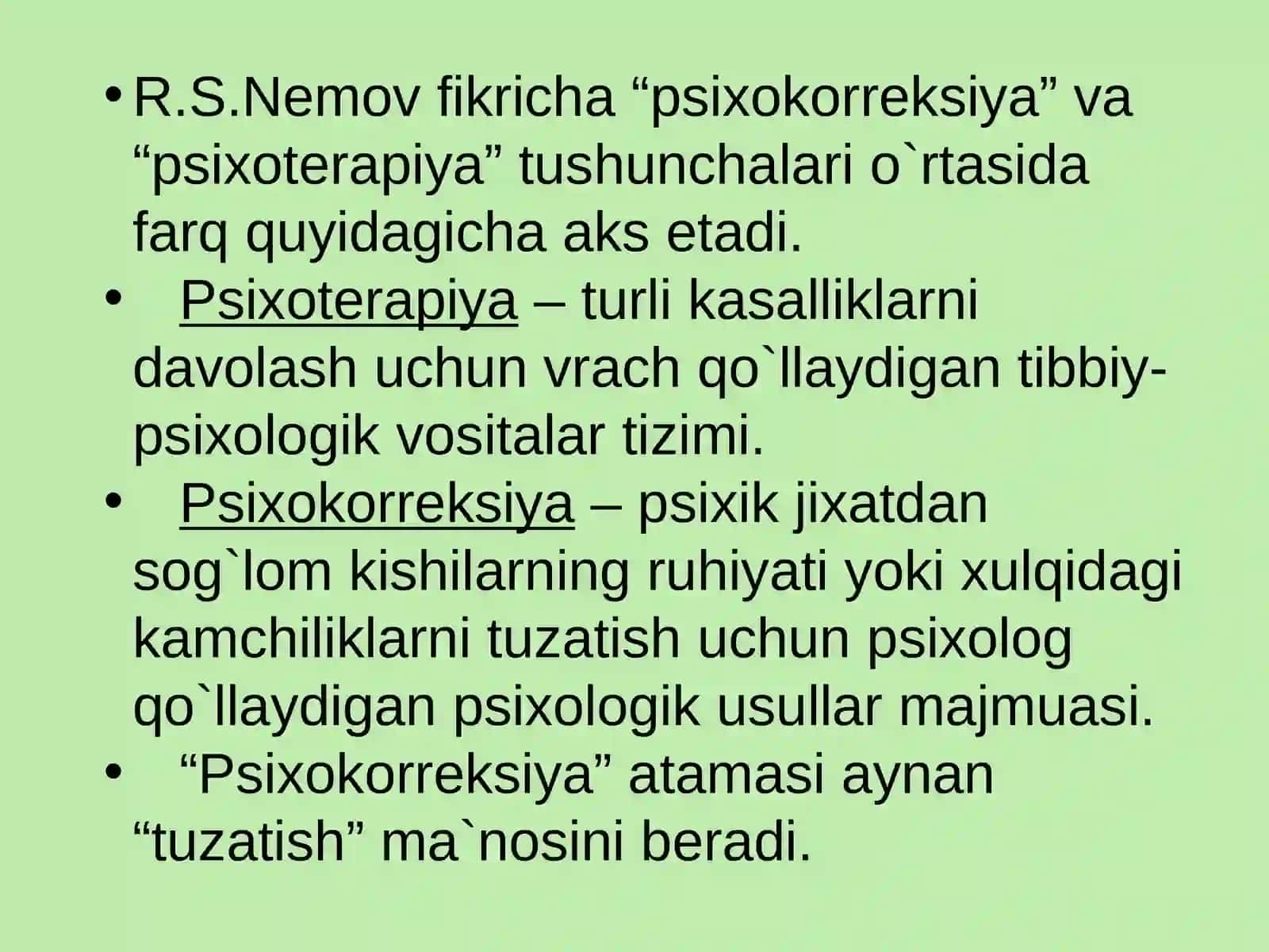 Konfliktlar bilan ishlashning psixologik an'analari 3