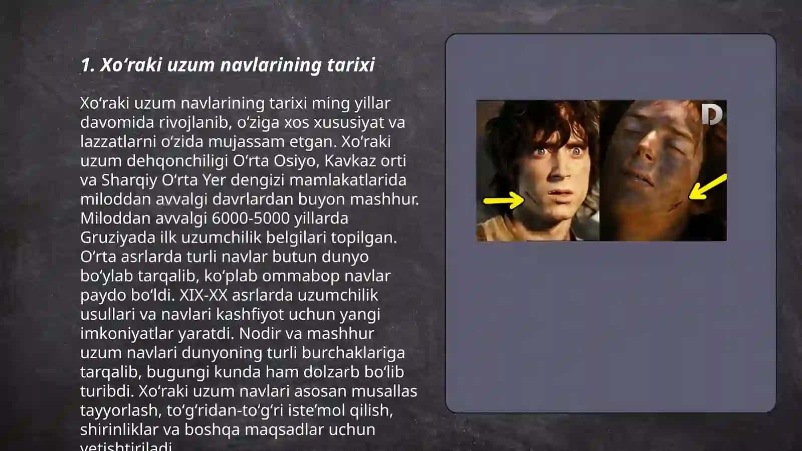 Xoʻraki uzum navlariga tavsif bering 3