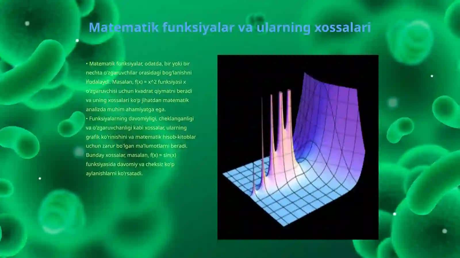 Matematik analiz asoslari formulalaru 3