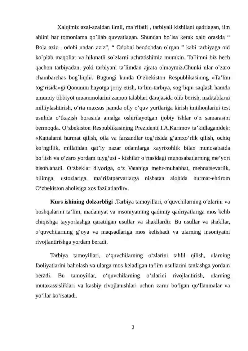TARBIYAVIY ISHLAR METODIKASI 3