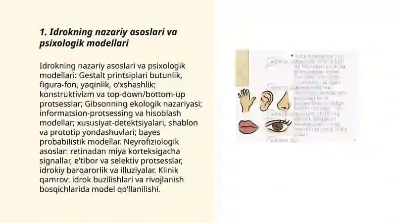 Idrok va uning buzilishlari 3