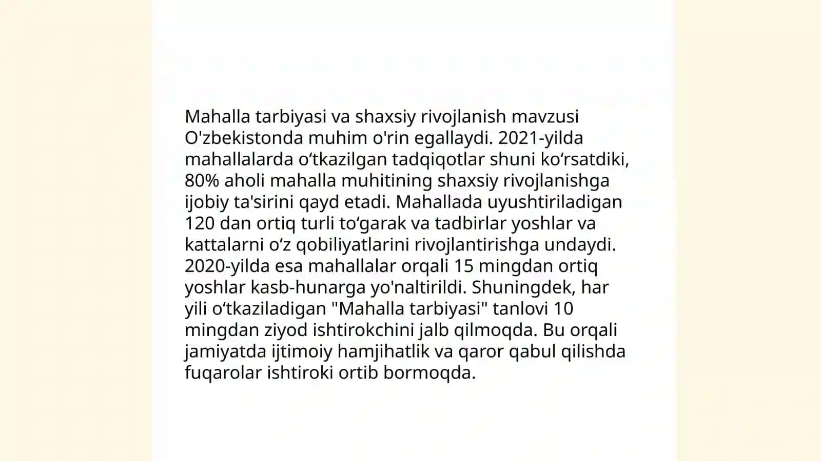 Shaxsning shakllanishida mahallaning orni 3