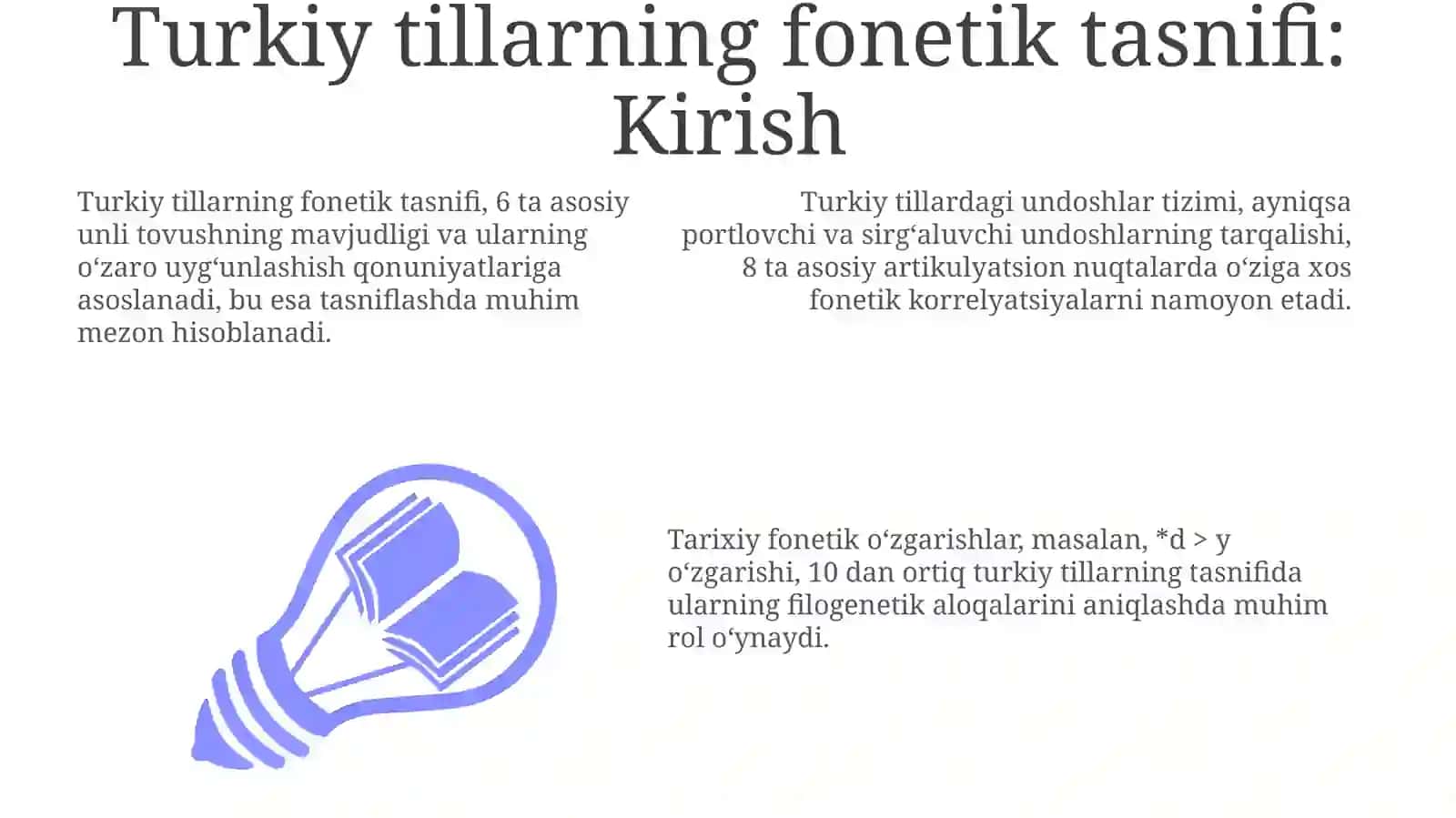 Turkiy tillar tasnifidagi fonetik tamoyillar 3