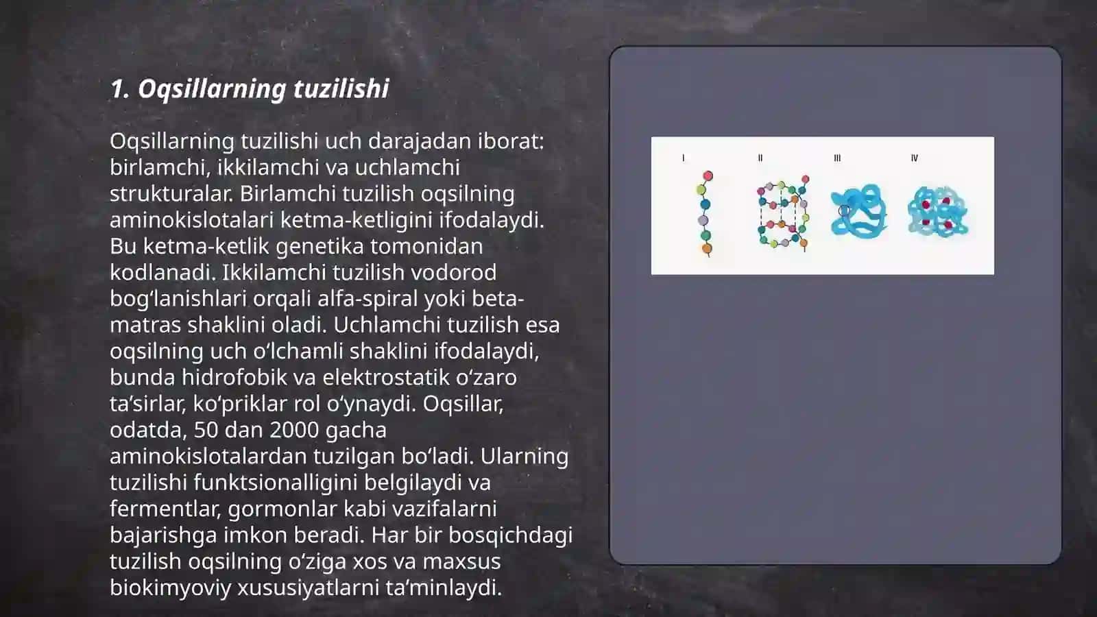Oqsillar.Aminokoslotalar 3