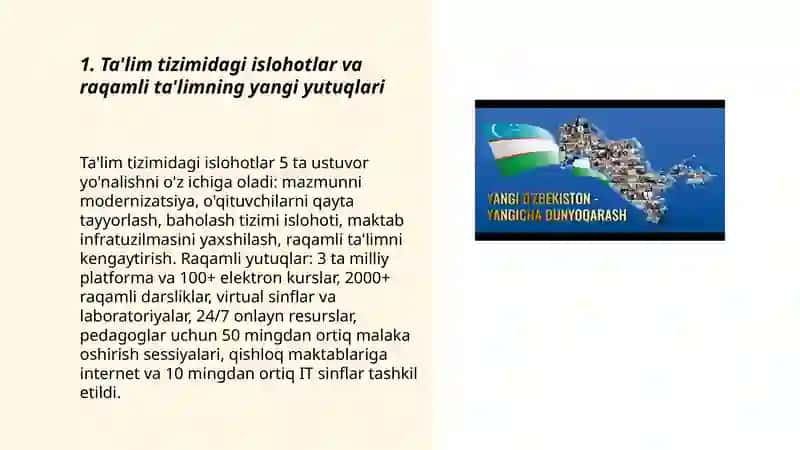 Yangi O'zbekiston-Yangicha dunyoqarash 3