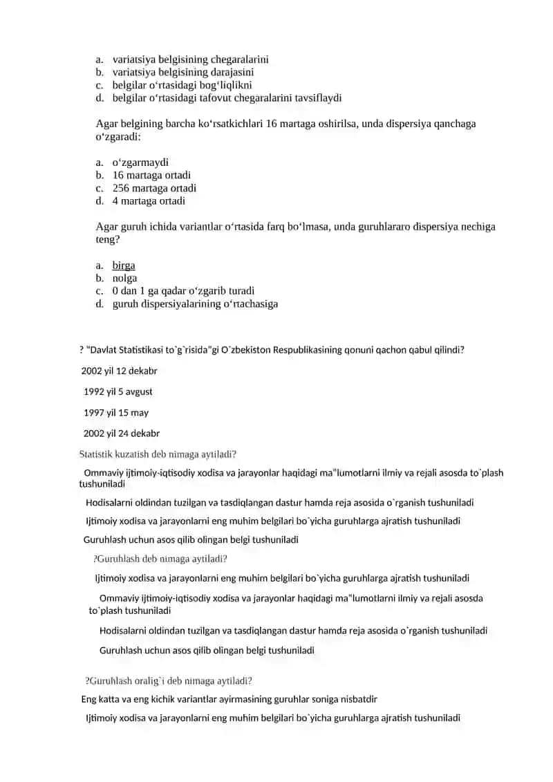 Statistika qanday fan? 3