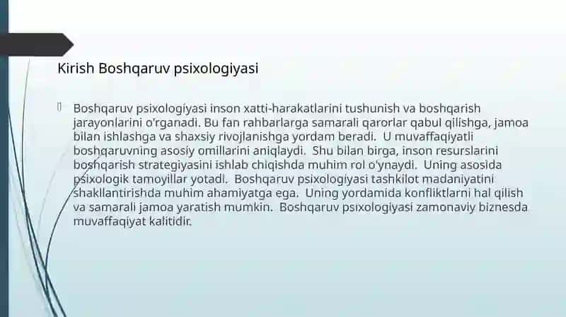 Boshqaruv psixologiyasi 3