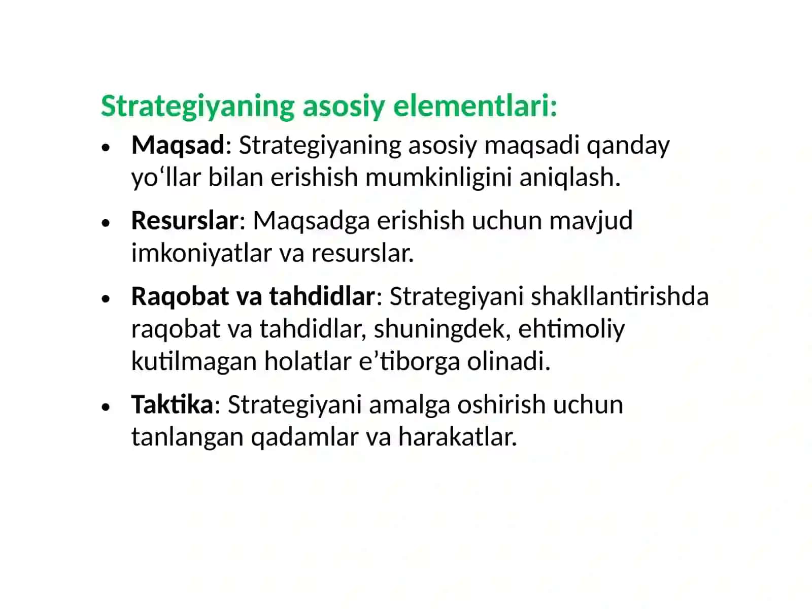 Turizm korxonalarida strategik rejalashtirish 3