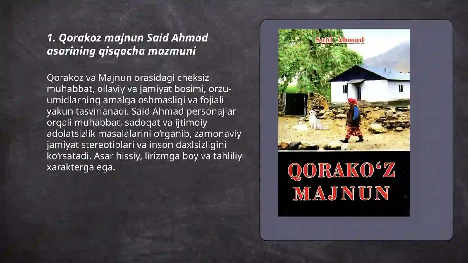 Qorakoz majnun Said Ahmad 3