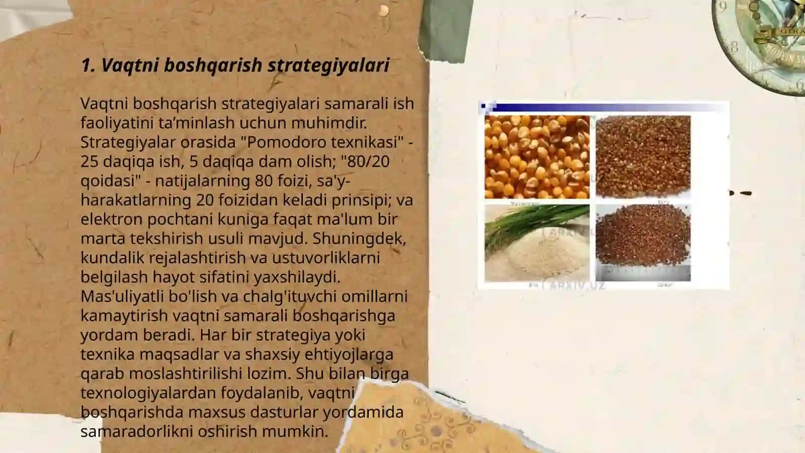 Vaqtni boshqarish strategiyalari 3