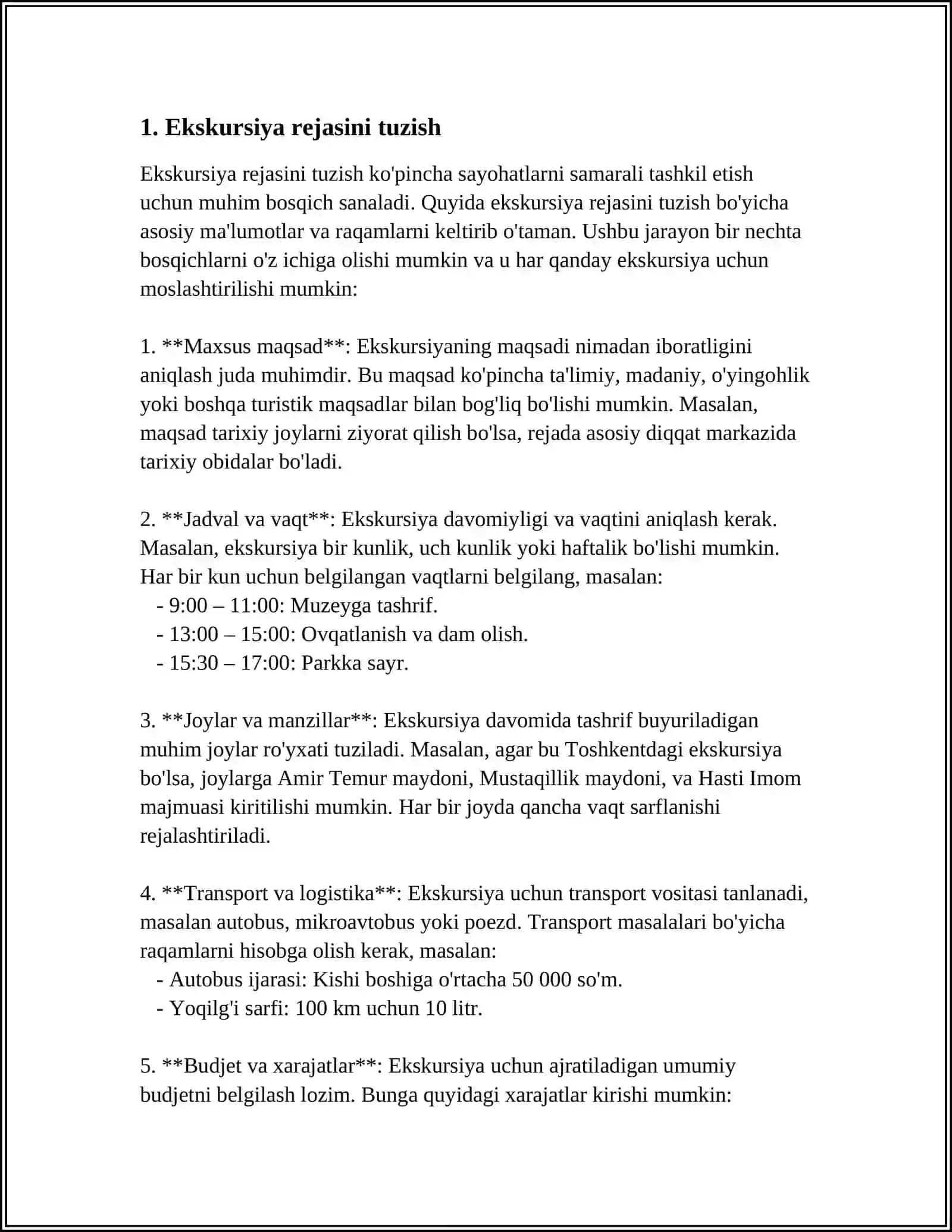 EKSKURSIYA OʻTKAZISH METODIKASI 3