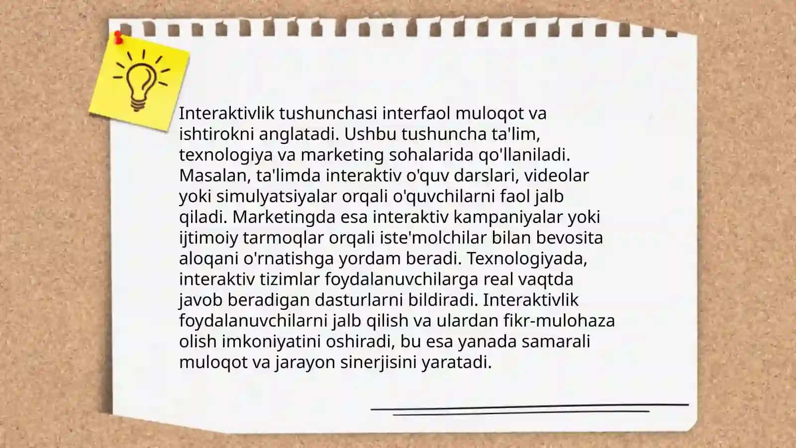Interaktivlik va Keraktivlik nima 3