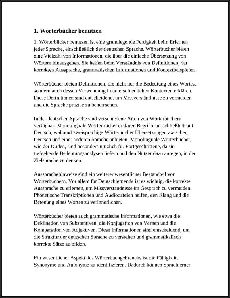 Wörterbücher benutzen 3