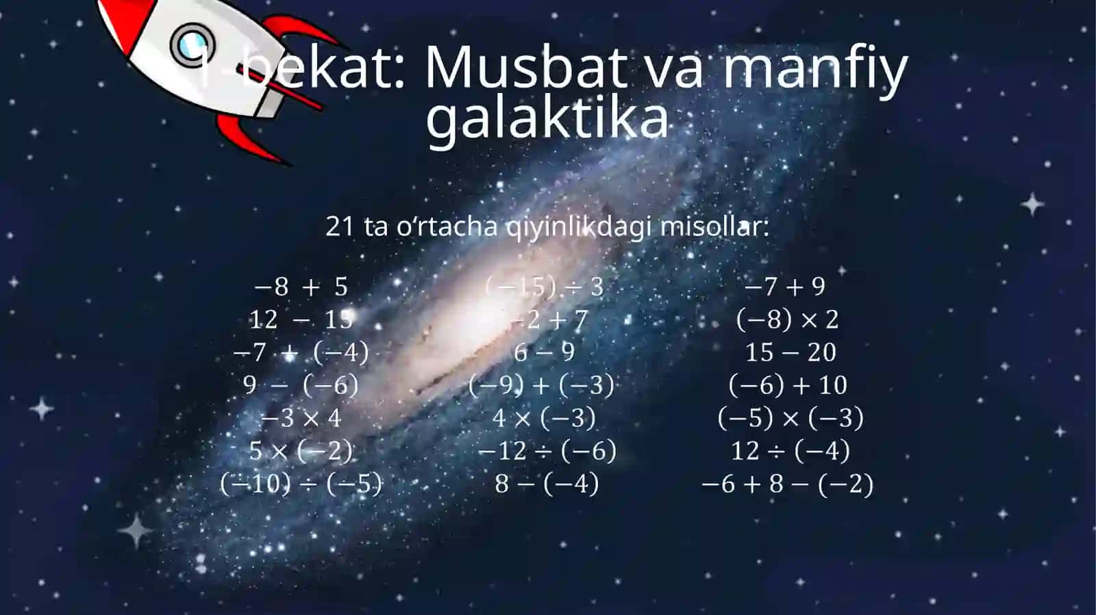 Haqiqiy sonlar va ularustida amallar 3
