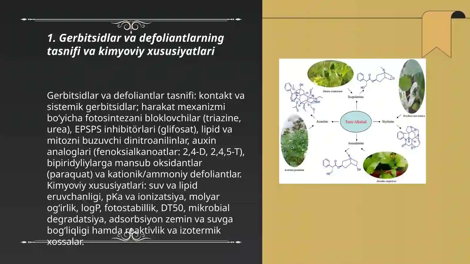 Gerbitsidlar va defoliantlar toksikologiyasi 3