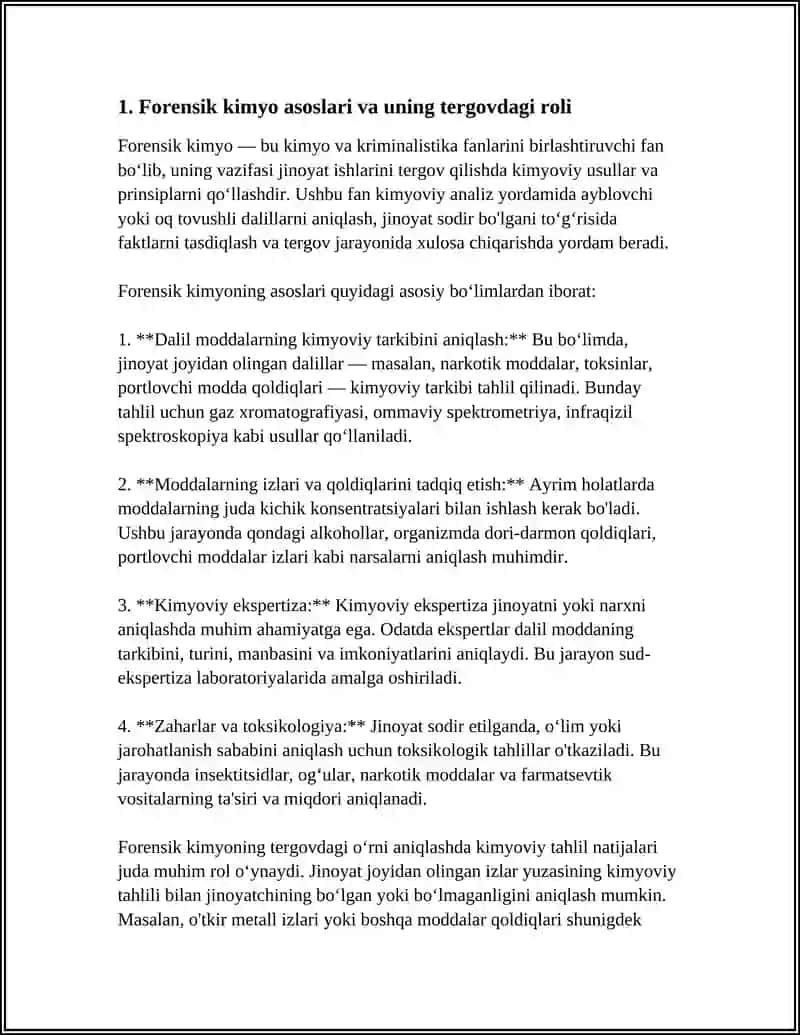 KRIMINALISTIKADA KIMYONING ÕRNI 3